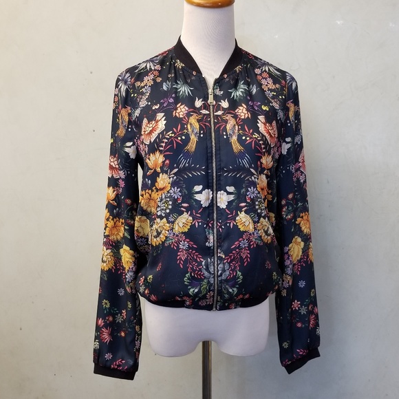 Zara Terez Jackets & Blazers - ZARA floral bomber jacket